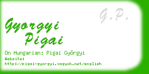 gyorgyi pigai business card